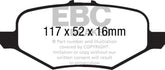 EBC 13+ Ford Taurus 3.5 Twin Turbo SHO Redstuff Rear Brake Pads