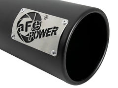 aFe SATURN 4S 4in SS Intercooled Exhaust Tip - أسود 4in In x 5in Out x 12in L Bolt-On