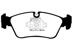 وسادات الفرامل الأمامية من Redstuff لسيارة BMW Z3 2.5 EBC 99-02