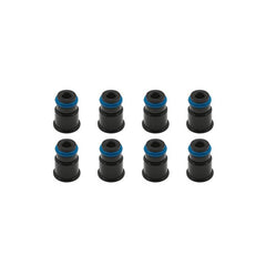BLOX Racing 14mm Adapter Top (1/2in) w/Viton O-Ring & Retaining Clip (Set of 8)