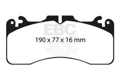 EBC 2016+ Lexus GS-F Bluestuff Front Brake Pads
