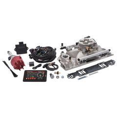 طقم حقن الوقود Edelbrock Pro Flo 4 Seq Port SBC 1986&Earlier 550 أقصى قوة حصانية 29 رطل/ساعة حاقنات ساتان