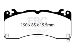 EBC 2015+ Ford Mustang (6Th Gen) 2.3L Turbo (GT Package) Bluestuff Front Brake Pads