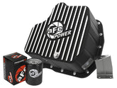 aFe 011-16 GM Diesel Trucks V8-6.6L LML Engine Oil Pan Black POWER Pro Series w/ Machined Fins