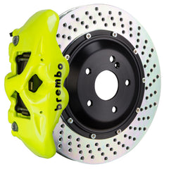 بريمبو 19-22 الفئة A (باستثناء AMG) Fr GT BBK 6Pis Cast 365x34 2pc Rotor Drilled-Yellow