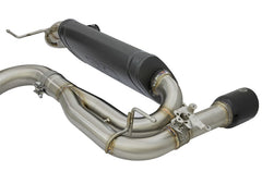 عادم aFe MACH Force-Xp 3in 304 SS Cat-Back مع أطراف سوداء 12-15 BMW 335i (F30) L6 3.0L (t) N55