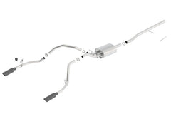 بورلا 14 سيلفر/سييرا C/B Exh ATAK 1500 5.3 لتر V8 AT/MT 2&4WD Ext Cab (78.7) WB - كروم أسود