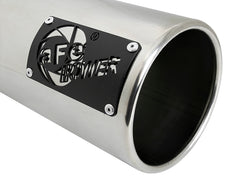 aFe SATURN 4S 4in SS Intercooled Exhaust Tip - مصقول 4in In x 5in Out x 12in L Bolt-On