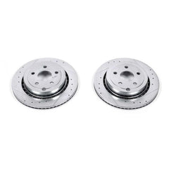 Power Stop 11-17 Chevrolet Caprice Rear Evolution Drilled & Slotted Rotors - Pair