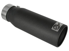 أطراف عادم aFe MACHForce XP SS-304 EXH مقاس 3 بوصات × 4 مخارج × 12 لترًا مثبتة بمسامير (أسود)