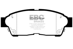 وسادات الفرامل الأمامية من Redstuff لسيارة Toyota Camry 2.2 موديل EBC 92-01