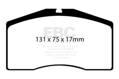 EBC 93-95 Porsche 911 (964) 3.6 Turbo Bluestuff Front Brake Pads