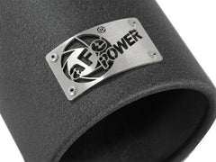 أطراف عادم aFe MACHForce XP SS-304 EXH مقاس 3 بوصات × 4 مخارج × 12 لترًا مثبتة بمسامير (أسود)