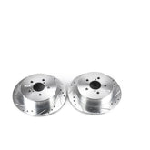 Power Stop 05-09 Subaru Legacy Rear Evolution Drilled & Slotted Rotors - Pair