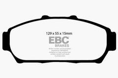 وسادات الفرامل الأمامية من Redstuff لسيارة Acura Integra 1.8 EBC 94-01