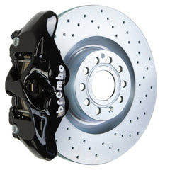 بريمبو 07-15 TT 2.0T/07-15 TT 3.2L/09-15 TTS Fr GT BBK 4 Pist Cast 345x30 1pc Rotor Drilled-Black