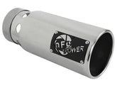 aFe SATURN 4S 4in SS Intercooled Exhaust Tip - مصقول 4in In x 5in Out x 12in L Bolt-On