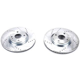Power Stop 17-19 Fiat 124 Spider Front Evolution Drilled & Slotted Rotors - Pair