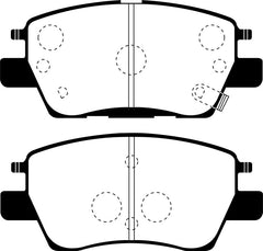 EBC 2016+ Chevrolet Cruze 1.4L Turbo (10.9in Front Rotor) Greenstuff Front Brake Pads