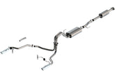 بورلا F-150 2021 3.3L CC SB EC STB XL/XLT/Lariat/KR/Plnm/LTD 3/2.25 SRE Cat-Back ATAK أطراف كروم