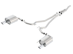 أنبوب Borla Atak Cat Back 15-17 Ford Mustang 2.3L EcoBoost MT/AT 2.25 بوصة وطرف 4 بوصات