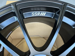 SSR GTV03 18x8.5 5x114.3 40mm Offset Flat Black Wheel 05-07 STI / 11+ tC