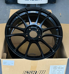 SSR GTX04 19x9.5 5x120 38mm Offset Dark Gunmetal Wheel