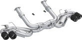 MBRP 3" Cat-Back, Quad Rear Outlet w/ Carbon Fiber Tips, Chevrolet Corvette C8 6.2L 2020-2025, T304 Stainless Steel