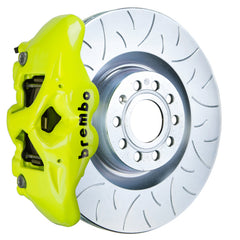بريمبو 05-10 جيتا GLI Fr GT BBK 4Pis Cast 345x30 1pc Rotor Sloted Type3-Fluo. أصفر