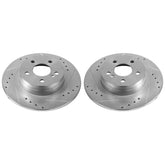 Power Stop 12-16 Mercedes-Benz C250 Rear Evolution Drilled & Slotted Rotors - Pair