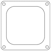 Cometic Holley 4500 Dominator .047in Fiber Carburetor Gasket - 4.775in x 4.775in - Open Plenum