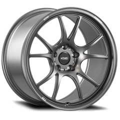 Konig Forged F3S 18X11 5X120.65 ET56 Satin Charcoal Knurled Bead