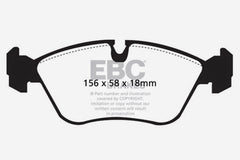 EBC 93-97 Volvo 850 2.3 Turbo Greenstuff Front Brake Pads
