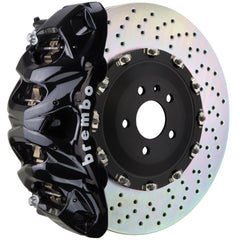 إطارات Brembo 18+ Atlas Front GT BBK 8 Piston Cast 412x38 2pc Rotor Drilled-Black