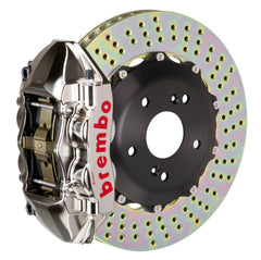 بريمبو 07-15 TT 3.2L/09-15 TTS/12-13 TT RS Rr GTR BBK 4Pist Billet 328x28 2pc Rotor Drilled- Nickel