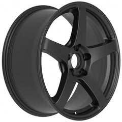 SSR GTV01 18x8.5 5x114.3 40mm Offset Flat Black Wheel 05-07 STI / 11+ tC