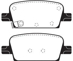 EBC 2016+ Chevrolet Malibu 1.5L Turbo (Mech PB) Greenstuff Rear Brake Pads