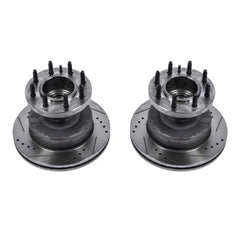Power Stop 03-07 Ford E-450 Super Duty Front Drilled & Slotted Rotor - Pair