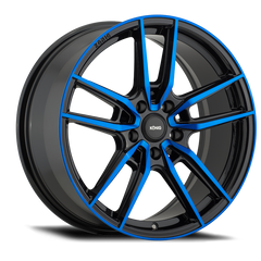 Konig Myth 18x8 5x114.3 ET43 Gloss Black w/ Blue Tinted Clearcoat