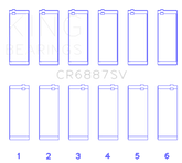 King BMW B58B30A Performance Rod Bearing Set