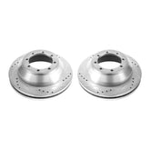 Power Stop 17-18 Ford E-450 Super Duty Rear Drilled & Slotted Rotor - Pair