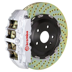 بريمبو 02-07 كوبيه/سبايدر/04-07 جران سبورت Fr GT BBK 6 مكبس مصبوب 380x34 2 قطعة دوار مثقوب - فضي