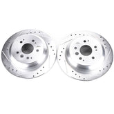Power Stop 16-19 Honda Pilot Rear Evolution Drilled & Slotted Rotors - Pair