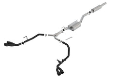 بورلا 2020 جيب جلاديتور JT 3.6 لتر V6 AT/MT AWD 2.75 بوصة ATAK Catback سيراميك أسود أنبوب عادم ونصائح