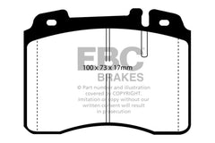وسادات الفرامل الأمامية Greenstuff لسيارة Mercedes-Benz E420 4.2 موديلات EBC 94-96