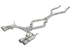 عادم aFe MACH Force-Xp مقاس 3.5 بوصة 304 SS C/B بدون كاتم صوت لسيارة BMW X5 M V8-4.4L (tt) موديلات 15-18 - طرف مصقول