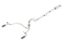 Borla 15-16 Ford F150 3.5L EcoBoost Ext. Cab Black Chrome CB Exhaust ATAK Single Split Rear Exit
