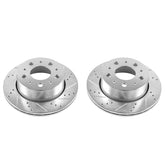 Power Stop 14-19 Ram ProMaster 1500 Rear Evolution Drilled & Slotted Rotors - Pair