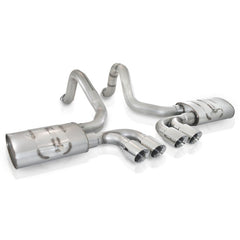 Stainless Works 1997-04 Corvette C5 3in Axle Back Quad 3-1/2in Slash-Cut Tips