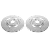Power Stop 13-14 Ford Mustang Front Drilled & Slotted Rotor - Pair